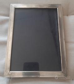 Ogg Vintage Cornice in legno e metallo argentato 