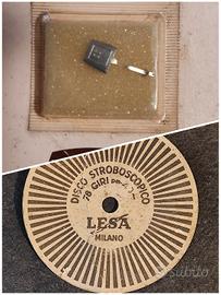 Disco Stroboscopico LESA e Puntina Coner 33