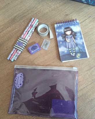 Gorjuss set block notes matite gomma e