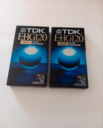 2 video cassette VHS TDK E-HG 120