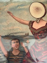 Vinile in the aeroplane over the sea