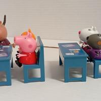 Peppa pig tra i banchi di scuola. Set completo