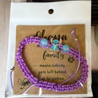 Braccialetto in cordoncino Stitch - Viola