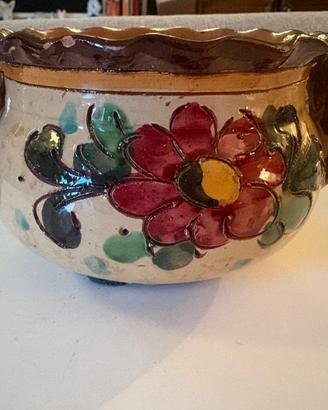 Ciotola fiori in terracotta vintage
