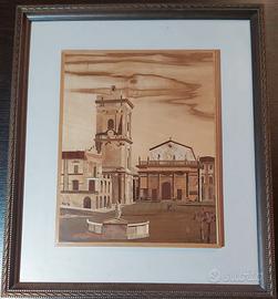 Quadro intarsiato - Piazza Plebiscito - Lanciano