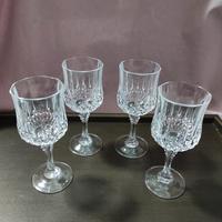 4 calici liquore vintage vetro tipo cristallo