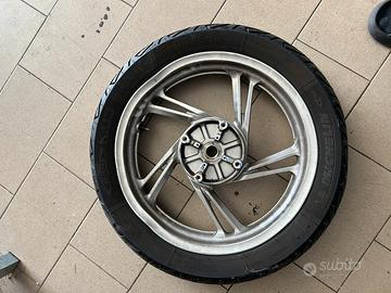 Cerchione moto + gomma Michelin 120/80-16 – Usato