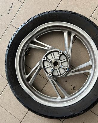 Cerchione moto + gomma Michelin 120/80-16 – Usato