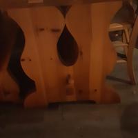 tavolo cucina con panca in legno 