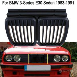 GRIGLIE Anteriori per BMW Serie 3 E30 Nero Opaco