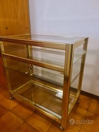 Vetrina Espositiva Vintage Ottone+OMAGGIO Porta TV