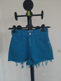 Shorts cotone azzurro