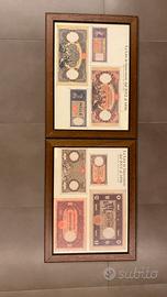 Collezione di stampe lire 1896-2002 (8 quadri)