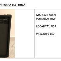 Amplificatore per chitarra elettrica