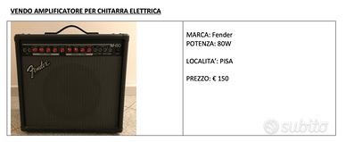 Amplificatore per chitarra elettrica