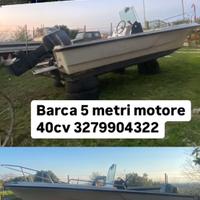 Barca 5mt open fuoribordo 40cv