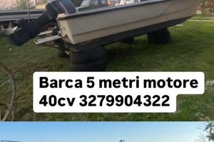 Barca 5mt open fuoribordo 40cv