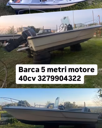 Barca 5mt open fuoribordo 40cv