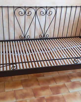 Letto/divano in ferro battuto modello Meldal Ikea