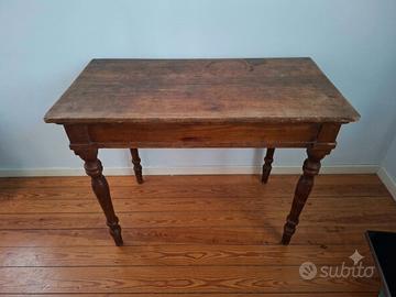 Tavolino Scrittoio antico in legno '800 /'900