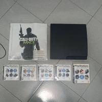 play station 3slim. 320 gb con skin di mw3 e demo
