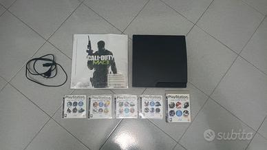 play station 3slim. 320 gb con skin di mw3 e demo