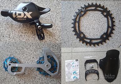 Gabbia cambio e comando SRAM X01, Corona X-Sync 2