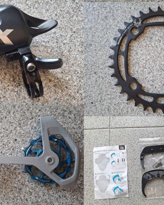 Gabbia cambio e comando SRAM X01, Corona X-Sync 2