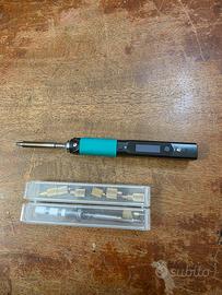 Saldatore a stagno Pinecil con punte per inserti