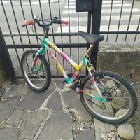 bicicletta MTB da ragazzina con cambio