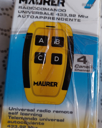 Radiocomando Mauer 433,92 MHz autoapprendente