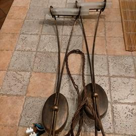 Coppia di lampade in stile vintage. 