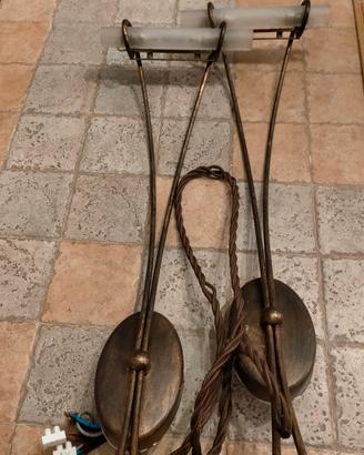 Coppia di lampade in stile vintage. 