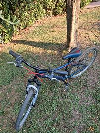 Bicicletta btwin blu