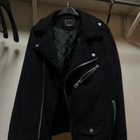 Giubbetto Biker Bershka in similcamoscio - XS