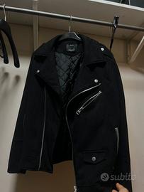 Giubbetto Biker Bershka in similcamoscio - XS