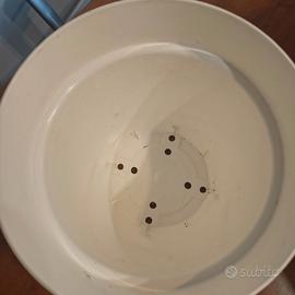 N. 7 Vasi per piante bianchi in plastica