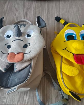N°2 Zaino Bambini Asilo Scuola Rinoceronte Ape