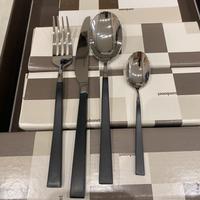 Sambonet Linea Q Noir 24 pezzi Servizio Posate