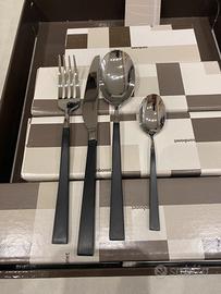 Sambonet Linea Q Noir 24 pezzi Servizio Posate