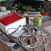 incubatrice elettronica per uova con due lampade 
