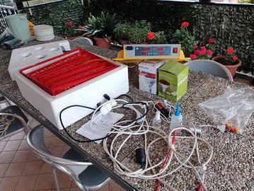 incubatrice elettronica per uova con due lampade 