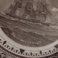 Collezione n.6 piatto vintage di porcellana della 