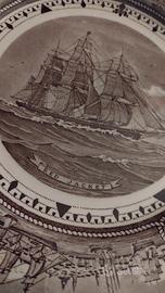 Collezione n.6 piatto vintage di porcellana della 