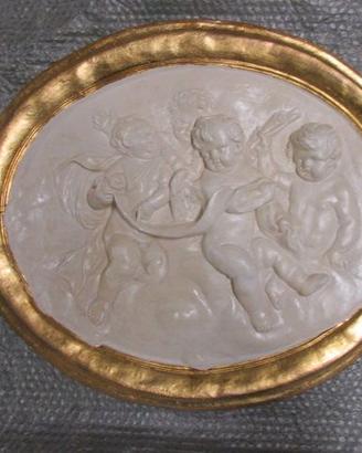 Bassorilievo in gesso Putti