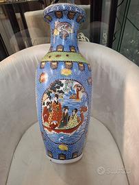 Vaso Giapponese Stile Stasuma in Ceramica Decorata