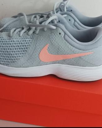 Nike Revolution 4 Donna Grigio/Rosa  N 38.