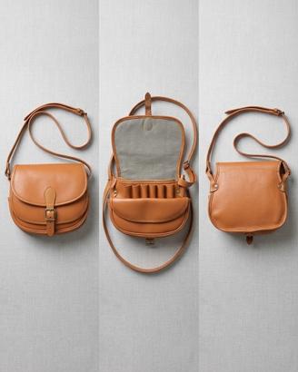 Borsa a tracolla vintage in vera pelle stile cacci