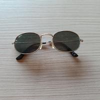 Occhiali da sole ovali oro