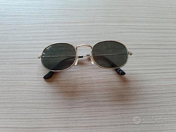 Occhiali da sole ovali oro